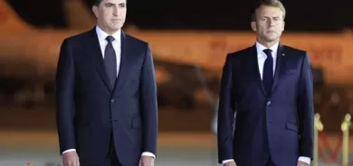 سه‌رۆك ماكرۆن گه‌يشته‌ هه‌ولێر