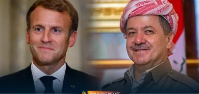 Serok Barzanî û Macron dicivin