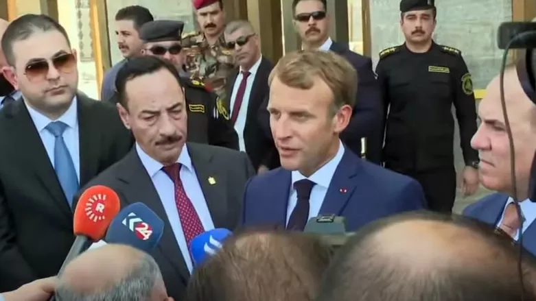 ماكرون يشيد بحكومة إقليم كوردستان قبيل لقائه كبار القادة الكورد