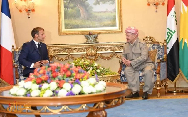 سەرۆك  بارزانی دوای كۆبوونەوەكەی لەگەڵ ئیمانوێل ماكرۆن سەرۆكی فەرەنسا،  تاوتوێ کرد