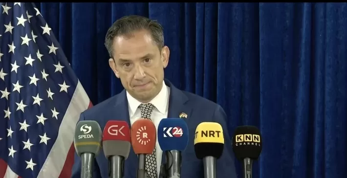 القنصل الأمريكي لدى أربيل : نطالب بانسحاب PKK والحشد من شنگال .. تواجدهم فاقم المشكلة هناك