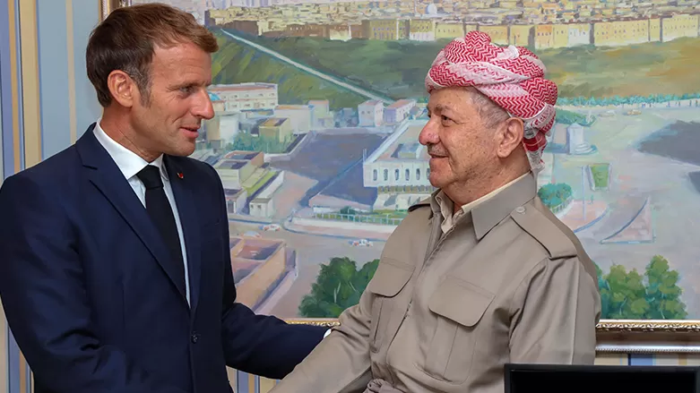 ماكرون يشكر الرئيس بارزاني: دعونا نواصل تاريخاً خاصاً تقاسمناه منذ 30 عاماً