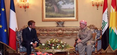 Macron spasiya Serok Barzanî dike