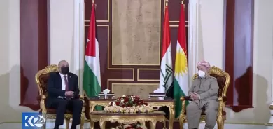 Serok Barzanî û Serokê Parlamentoya Urdinê pêwendiyên dualî guftûgo dikin