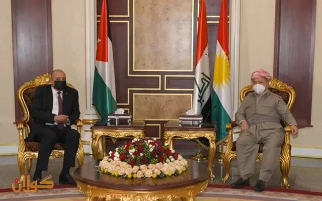 سەرۆك بارزانی پێشوازی لە سەرۆكی پەرلەمانی شانشینی ئۆردۆن دەكات