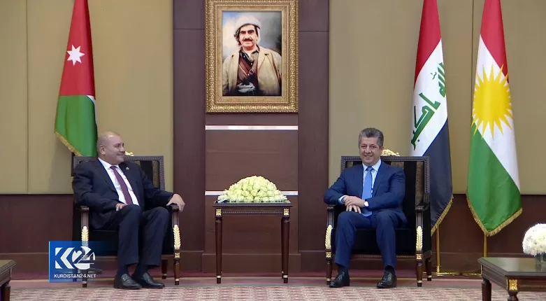 Mesrûr Barzanî û Serokê Parlamentoya Urdinê civiyan