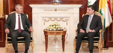 سەرۆکى هەرێمى کوردستان پێشوازى لە شاندێکى پارتى گەلى کۆماریى تورکیا کرد
