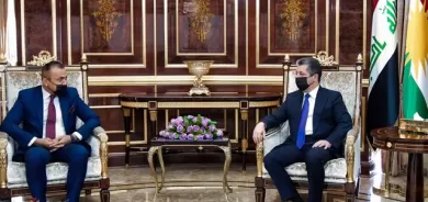 سەرۆکی حکومەتی هەرێمی کوردستان پێشوازی لە سەرۆکی دەستەی دەستپاکی دەکات