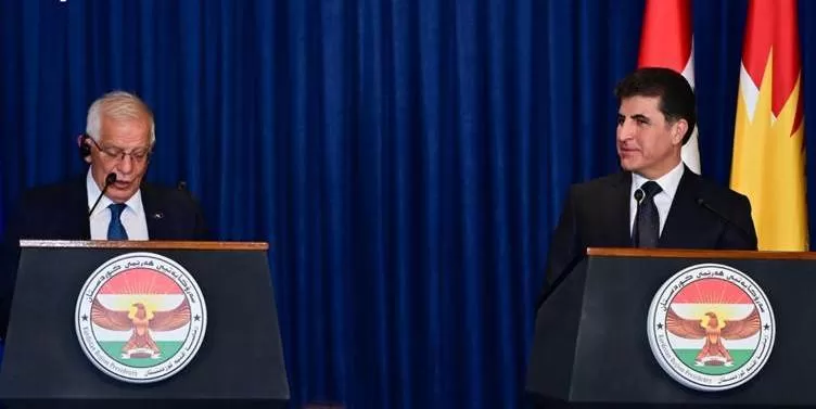 نيجيرفان بارزاني: ناقشنا مع جوزيب بوريل مواجهة داعش والانتخابات المقبلة