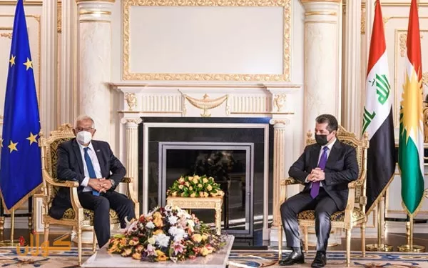 سەرۆکی حکومەتی هەرێمی کوردستان پێشوازی لە جێگری سەرۆكی كۆمسیۆنی ئەوروپا و بەرپرسی سیاسەتی دەرەوە و ئاسایشی یەکێتیی ئەوروپا دەکات