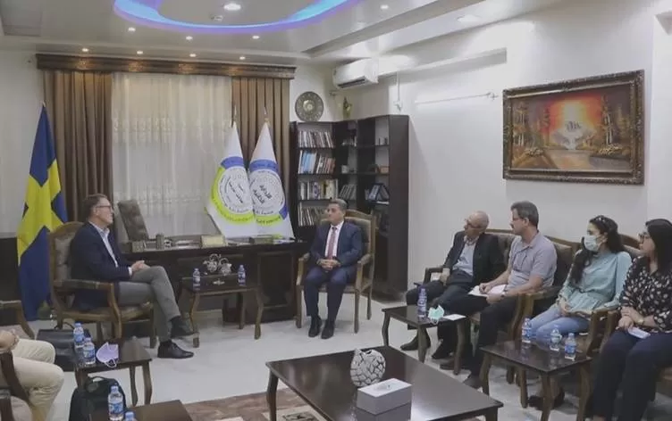 Şandeke Wezareta Derve ya Swêdê serdana Rojavayê Kurdistanê kir