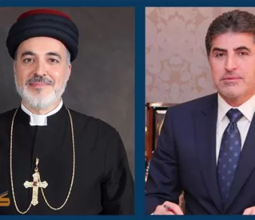 سەرۆک نێچیرڤان بارزانى پیرۆزبایى لە پاتریارک مار ئاواى سێیەم دەکات