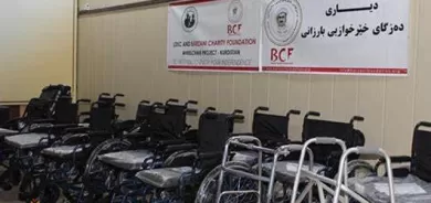 كۆمەلەی سۆران بۆ چاودێری كەمئەندامان بە هاوكاری دەزگای خێرخوازیی بارزانی کورسی عارەبانەیان بەسەر خاوەن پێداویستییە تایبەته‌کانی سۆران دابەش کرد