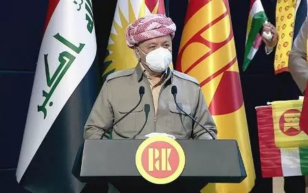 الرئيس مسعود بارزاني: نود حل جميع المسائل العالقة مع بغداد على أساس الشراكة والتوافق