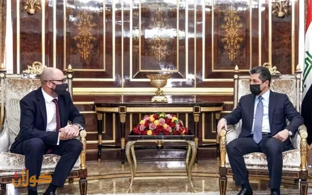 سەرۆکی حکومەتی هەرێمی کوردستان پێشوازی لە کونسوڵی گشتیی نوێی بەریتانیا دەکات