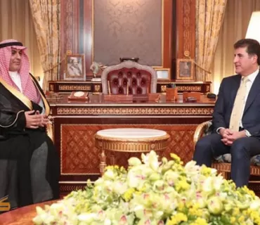 سەرۆکى هەرێمى کوردستان پێشوازى لە باڵیۆزى سعوودیە کرد