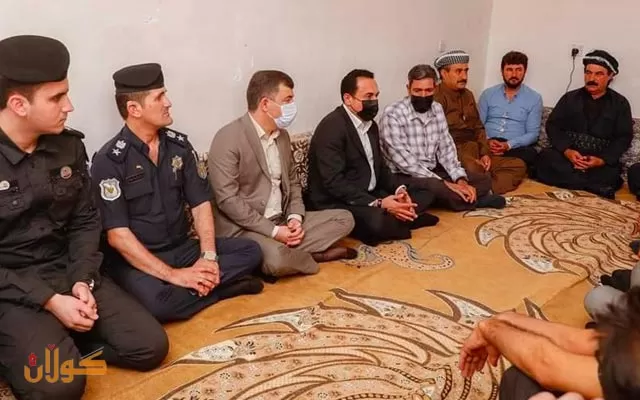 به‌نوێنه‌رایه‌تیى سه‌رۆكى حكوومه‌ت، ئومێد خۆشناو سەردانی خانەوادەی ئەو مندڵانەی کرد کە دیواریان بەسەردا رووخا