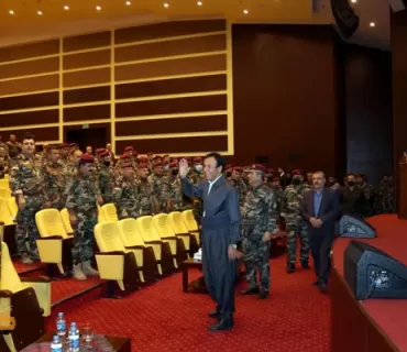 ئەنجوومەنی سەكردایەتی پارتی لە پارێزگای هەولیر لەگەڵ ئەفسەرانی فەرماندەیی كۆبۆەوە