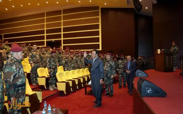 ئەنجوومەنی سەكردایەتی پارتی لە پارێزگای هەولیر لەگەڵ ئەفسەرانی فەرماندەیی كۆبۆەوە