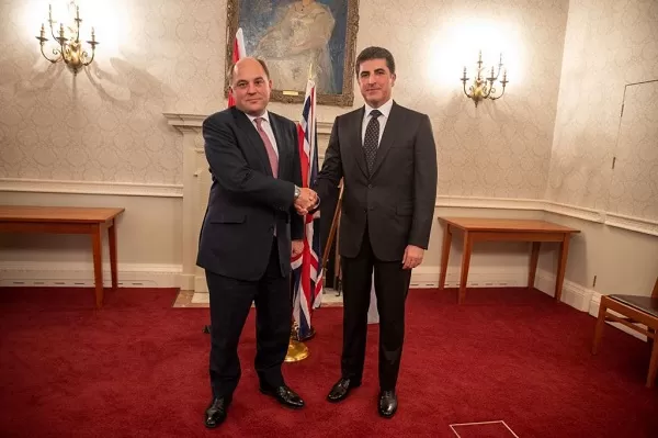 Kurdistan Region President holds meeting with U.K. Minister of Defense