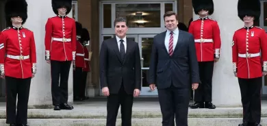 Serokê Herêma Kurdistanê li gel Wezîrê Berevanî yê Brîtanyayê civiya