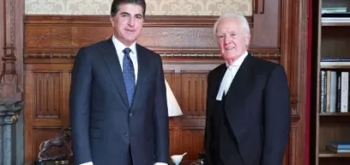 نيجيرفان بارزاني يبحث المستجدات السياسية مع رئيس مجلس اللوردات في البرلمان البريطاني