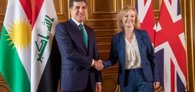 رئيس اقليم كوردستان ووزيرة الخارجية البريطانية يبحثان تعزيز العلاقات بين الجانبين