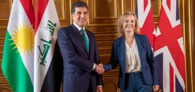 Serokê Herêma Kurdistanê li gel Wezîra Derveya Brîtanyayê civiya