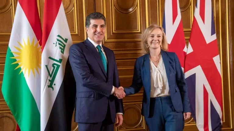 Serokê Herêma Kurdistanê li gel Wezîra Derveya Brîtanyayê civiya