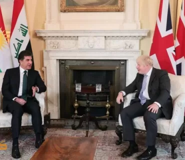 سه‌رۆك نێچيرڤان بارزانى له‌گه‌ڵ سه‌رۆك وه‌زيران بۆريس جۆنسۆن كۆبووه‌وه‌