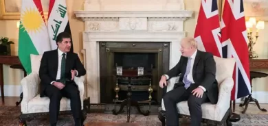 سه‌رۆك نێچيرڤان بارزانى له‌گه‌ڵ سه‌رۆك وه‌زيران بۆريس جۆنسۆن كۆبووه‌وه‌