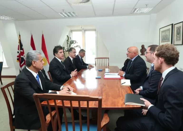 سه‌رۆكى هه‌رێمى كوردستان له‌گه‌ڵ وه‌زيرى په‌روه‌رده‌ى به‌ريتانيا كۆبووه‌وه‌