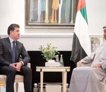 سه‌رۆكى هه‌رێمى كوردستان له‌گه‌ڵ جێنشينى ئه‌بوزه‌بى كۆبووه‌وه‌