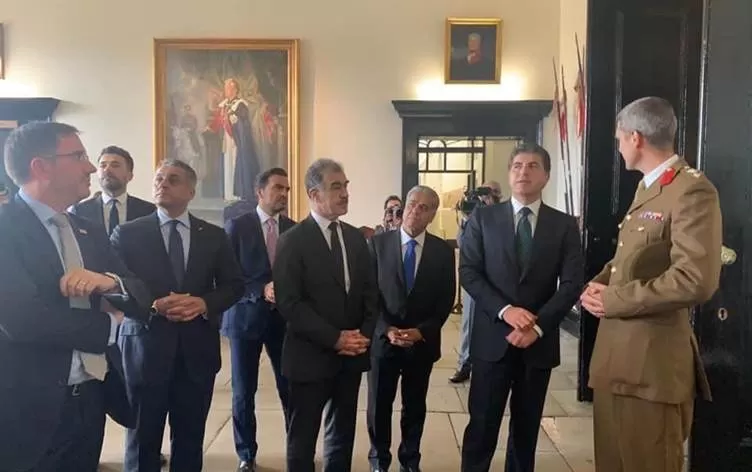 Nêçîrvan Barzanî serdana Akademiya Serbazî ya Brîtanyayê kir