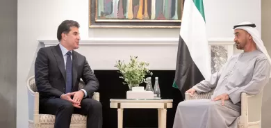 نيجيرفان بارزاني يختتم زيارة بريطانيا بلقاء ولي عهد أبوظبي