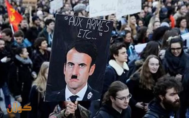 ئەو کەسەی وێنەی ماکرۆنی لە وێنەی هیتلەردا بڵاوکردۆتەوە دادگایی كرا