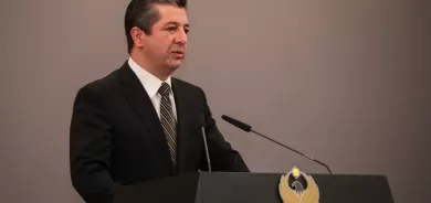 رئيس حكومة إقليم كوردستان يضع الحجر الاساس لمشروع صوامع القمح في دهوك