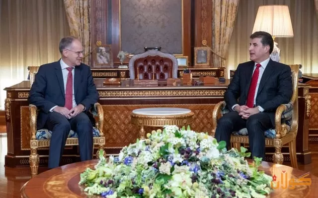 سه‌رۆكى هه‌رێمى كوردستان له‌گه‌ڵ باڵيۆزى نه‌مسا كۆبووه‌وه‌