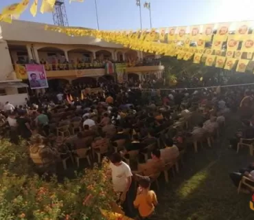 پارتی دیموكراتی كوردستان لە چەەمچەماڵ كەرنەڤاڵێكی جەماوەریی ساز كرد