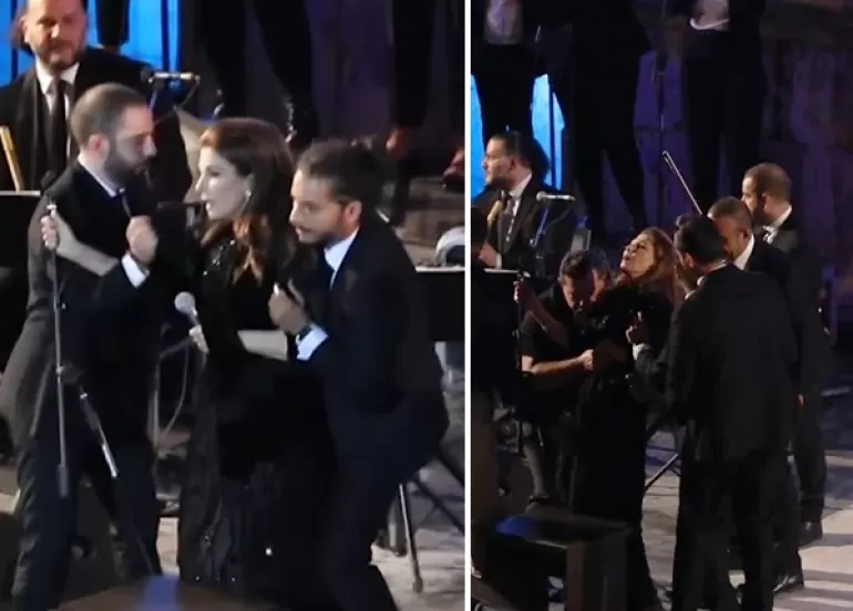 بە ڤیدیۆ.. (ماجدە رومی) لەسەر ستێج باری تەندرووستی تێكدەچێت