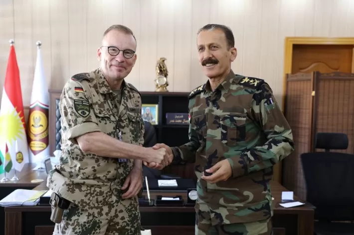 ألمانيا تؤكد استمرار مساعداتها العسكرية لإقليم كوردستان في الحرب ضد الإرهاب