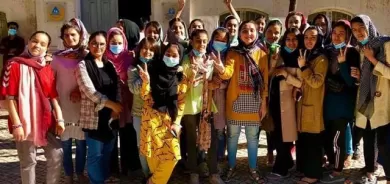 یاریزانانی تۆپی پێی کچانی ئەفغانستان گەیشتنە لیسبۆن