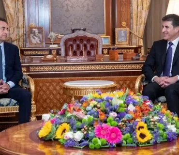 سه‌رۆكى هه‌رێمى كوردستان پێشوازى له‌ باڵيۆزى فه‌ره‌نسا كرد