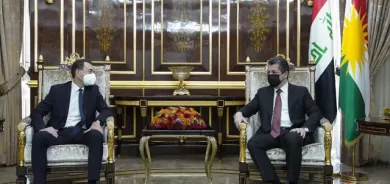 سەرۆکی حکومەتی هەرێمی کوردستان پێشوازی لە باڵیۆزی نوێی فەرەنسا لە عێراق دەکات