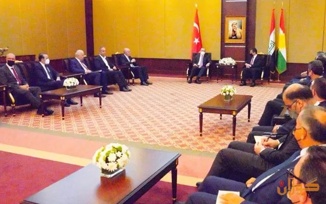 سەرۆکی حکومەتی هەرێمی کوردستان لە گەڵ وەزیری بازرگانیی تورکیا کۆبووەوە