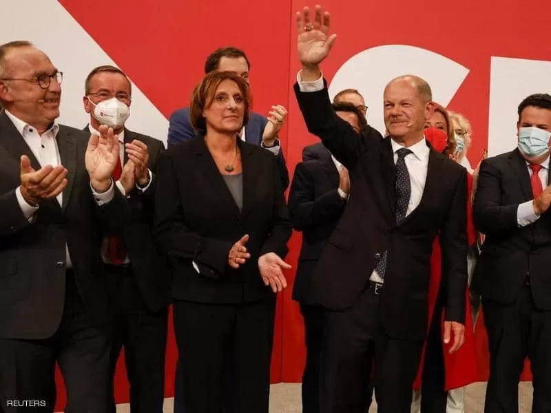 الاشتراكي الديموقراطي يفوز بالانتخابات الألمانية