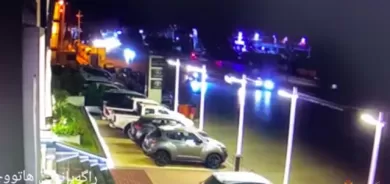 شەوی 27/28ی/9/2021 لە شەقامی 100 مەتری هەولێر ئۆتۆمبێلێك خۆی بەچەندین ئۆتۆمبێل كیشا