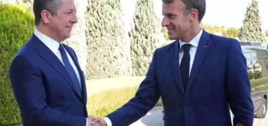 سەرۆکی حکومەتی هەرێمی کوردستان نامەیەکی لە سەرۆکی فەرەنسا پێدەگات