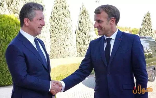 سەرۆکی حکومەتی هەرێمی کوردستان نامەیەکی لە سەرۆکی فەرەنسا پێدەگات