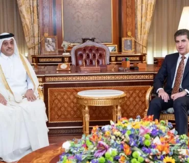 سەرۆکى هەرێمى کوردستان پێشوازى لە باڵیۆزى قەتەر کرد